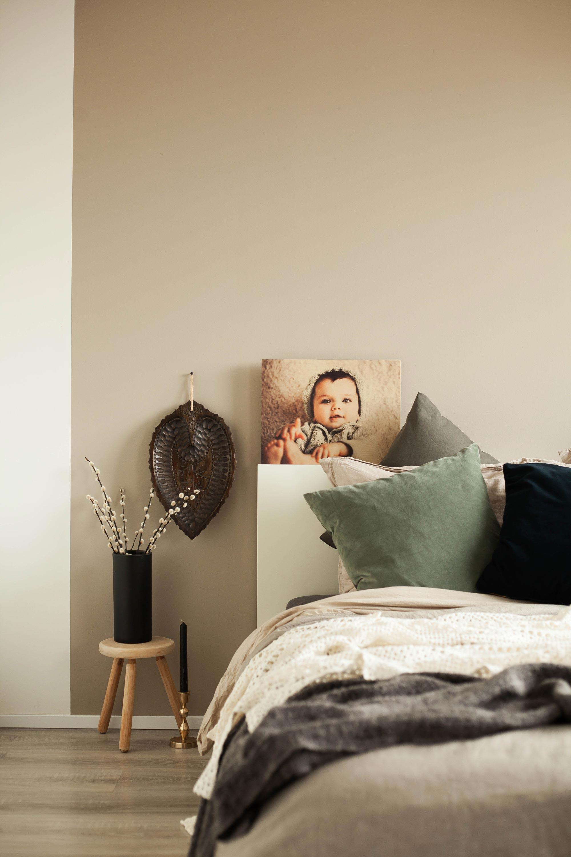 Babyfoto op berkenhout Babyfoto op berkenhout