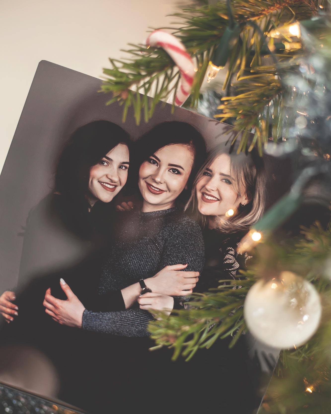 Foto geprint op HD Metal van 3 zussen Foto geprint op HD Metal van 3 zussen